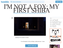 Tablet Screenshot of imnotafox.com